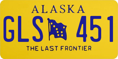 AK license plate GLS451