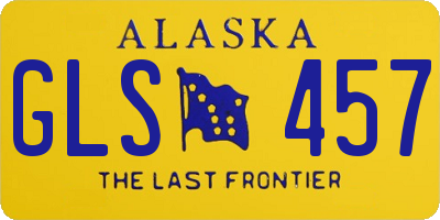 AK license plate GLS457