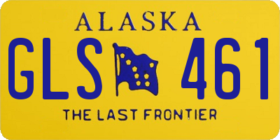 AK license plate GLS461