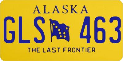 AK license plate GLS463