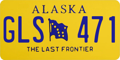 AK license plate GLS471