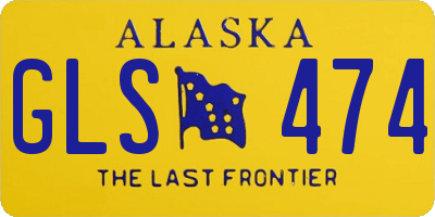 AK license plate GLS474