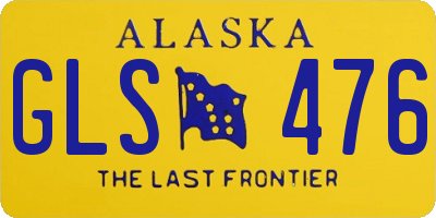 AK license plate GLS476
