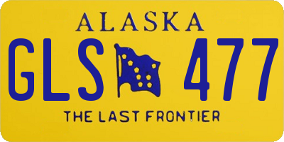 AK license plate GLS477