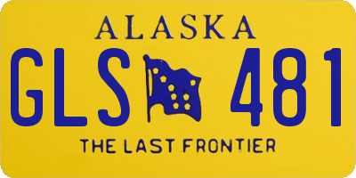 AK license plate GLS481