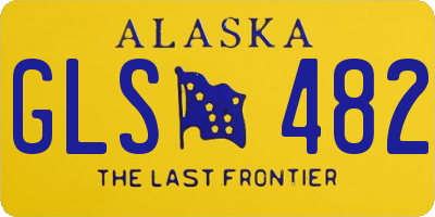 AK license plate GLS482