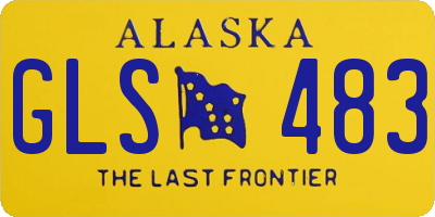 AK license plate GLS483