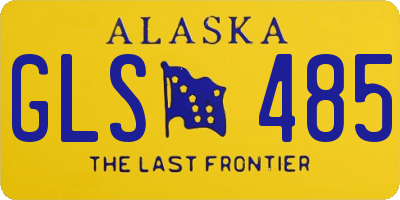 AK license plate GLS485