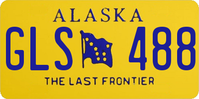 AK license plate GLS488