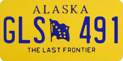 AK license plate GLS491