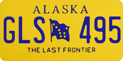 AK license plate GLS495