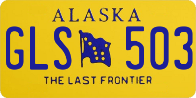 AK license plate GLS503