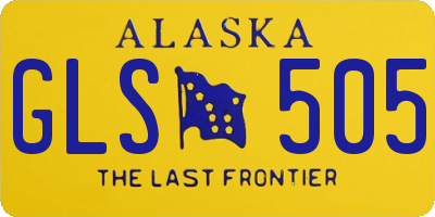 AK license plate GLS505