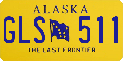 AK license plate GLS511