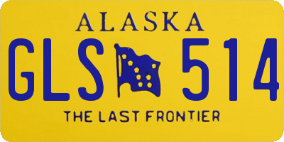 AK license plate GLS514