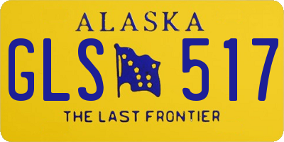 AK license plate GLS517