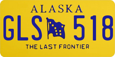 AK license plate GLS518