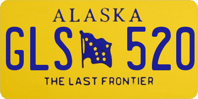 AK license plate GLS520