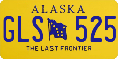 AK license plate GLS525