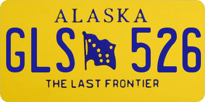 AK license plate GLS526