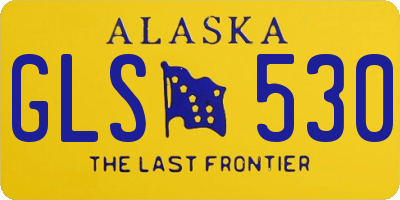 AK license plate GLS530