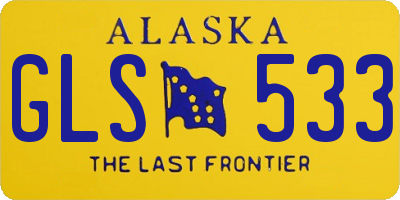 AK license plate GLS533