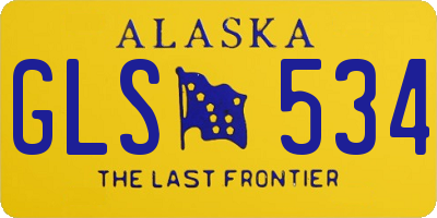 AK license plate GLS534