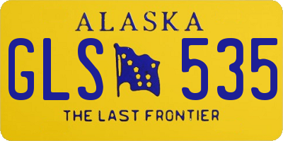 AK license plate GLS535