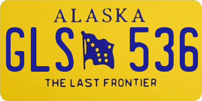 AK license plate GLS536