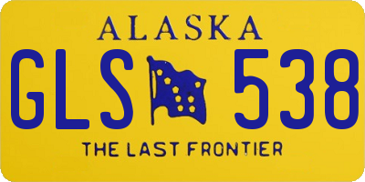 AK license plate GLS538