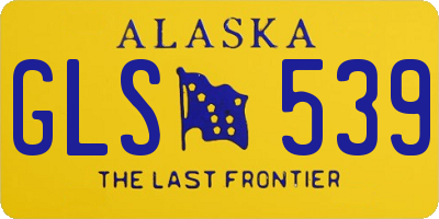 AK license plate GLS539