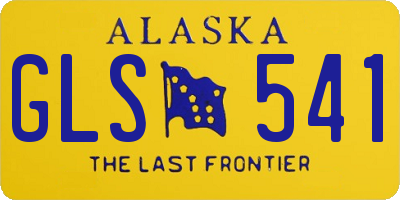 AK license plate GLS541