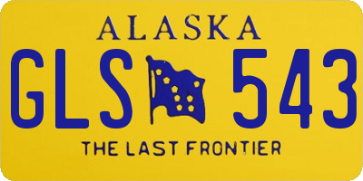 AK license plate GLS543