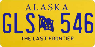 AK license plate GLS546