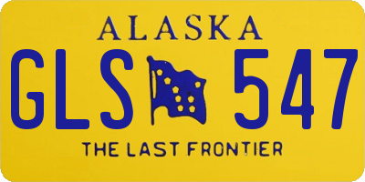 AK license plate GLS547