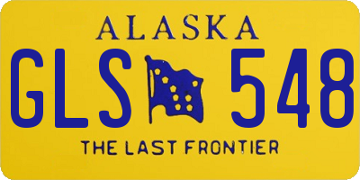 AK license plate GLS548