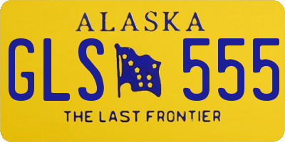AK license plate GLS555