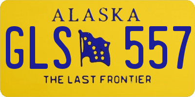 AK license plate GLS557