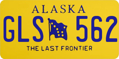 AK license plate GLS562