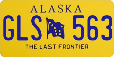 AK license plate GLS563