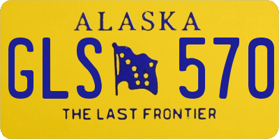 AK license plate GLS570