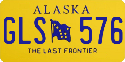 AK license plate GLS576