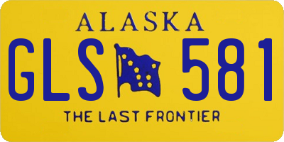 AK license plate GLS581