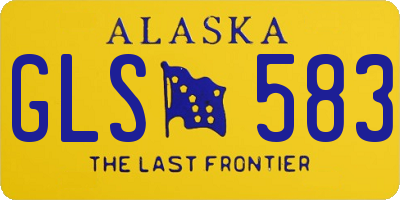 AK license plate GLS583