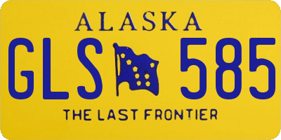 AK license plate GLS585