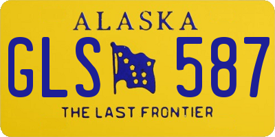 AK license plate GLS587