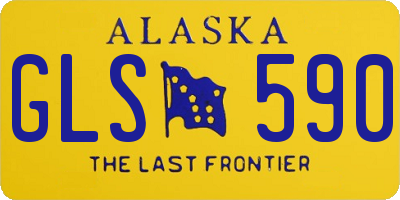 AK license plate GLS590