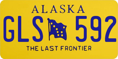 AK license plate GLS592