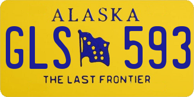 AK license plate GLS593