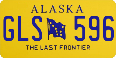 AK license plate GLS596